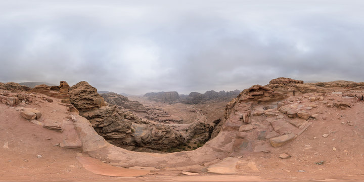 Al Khubtah Mount Summit, The Nabataean City Overview, Petra, Jordan
