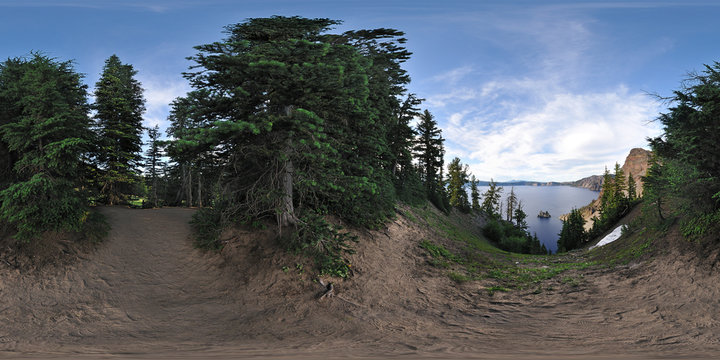 Crater Lake, Sun Notch Point, Klamath County, Oregon, United States