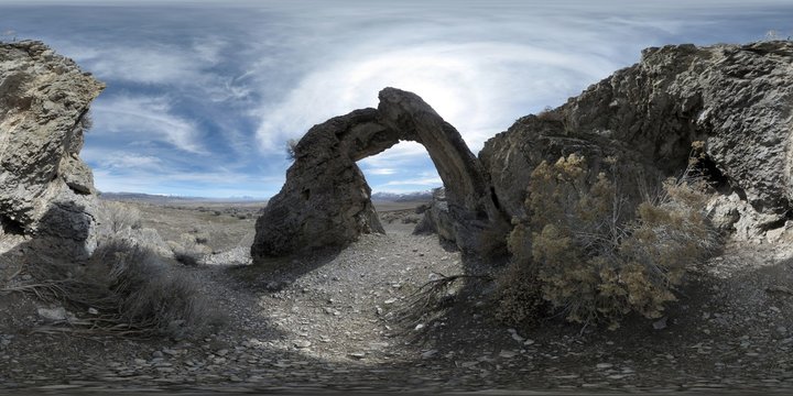 Chinese Arch In Golden Spike National Historic Site, Utah, Corinne, United States