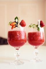 Fresh cocktail with ice