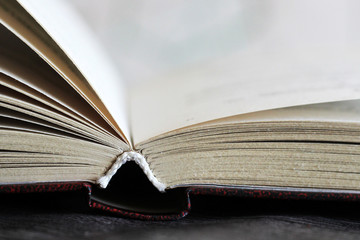 The pages of the book close