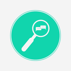 Search conversation vector icon sign symbol