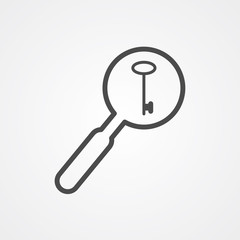 Search password vector icon sign symbol