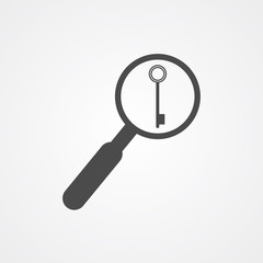 Search password vector icon sign symbol