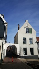 Old houses in Urk, Netherlands
