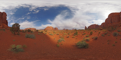 Near Artist's Point In Monument Valley, Kayenta, Arizona, United States
