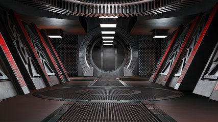 Space environment, ready for comp of your characters.3D rendering