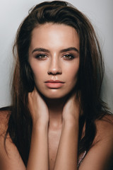 Naklejka premium Fashion model, fashion portrait, beautiful girl