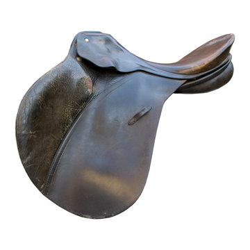 Old leather Jumping saddle