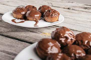 Chocolate homemade muffins