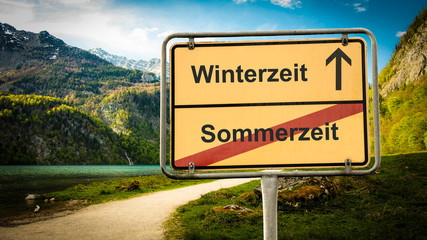 Schild 379 - Winterzeit