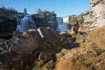 Lundbreck Falls on the Crowsnest River