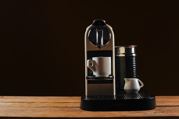 A capsule coffee / espresso machine