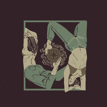 Illustration of two women