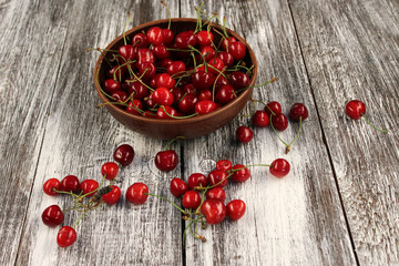 Sweet cherries in a plate, Sweet berry, cherry