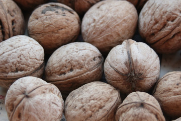 Nuts, Inshell Walnuts, Background