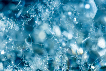 closeup Soap foam and bubbles background soap