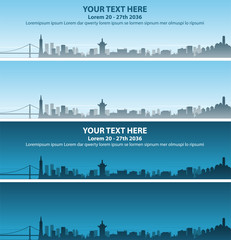 Obraz premium San Francisco Skyline Event Banner