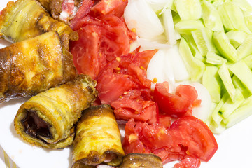 Fried eggplant