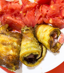 Fried eggplant