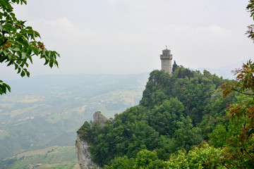 Fototapeta na wymiar Third tower of San-Marino