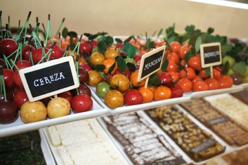 Frutas de chocolate