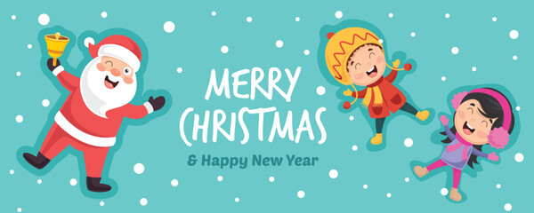 Vector Illustration Of Christmas