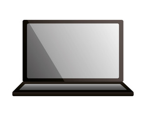 laptop gadget on hwite background