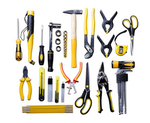 Many Yellow Repair Tools