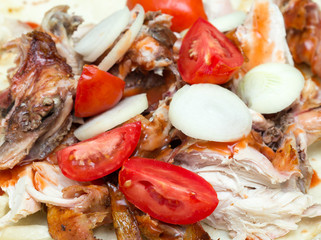 slices of fried chicken