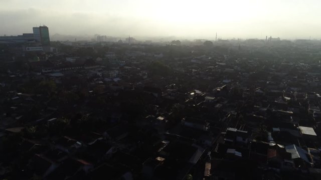 Aerial of Malang, Indonesia