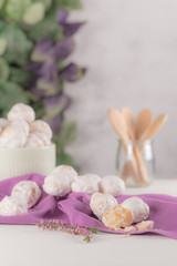 Traditional portuguese sweets beijinhos