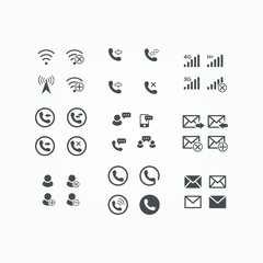 communication icon and logo design