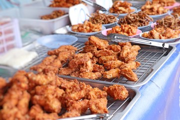 Fried chicken at street food