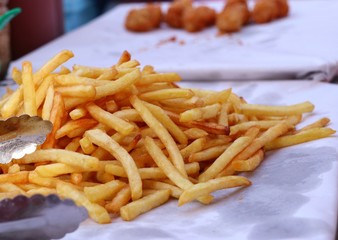 French fries at street food