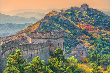 The famous great wall of China - Jinshanling section