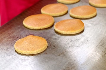 Pancake dorayaki at street food