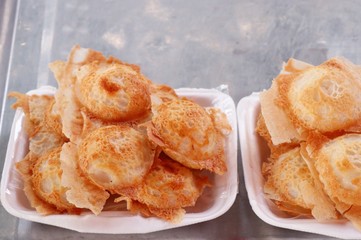 Coconut milk mix sugar and flour