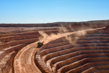 Haul Truck On Ramp
