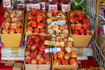 Strawberries at Thai market