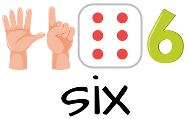 Number six with images