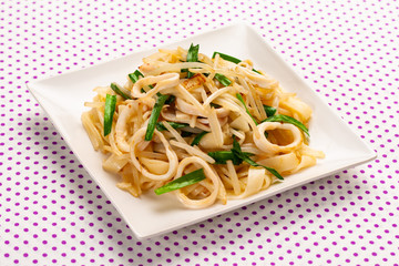 イカと野菜の焼ききしめん