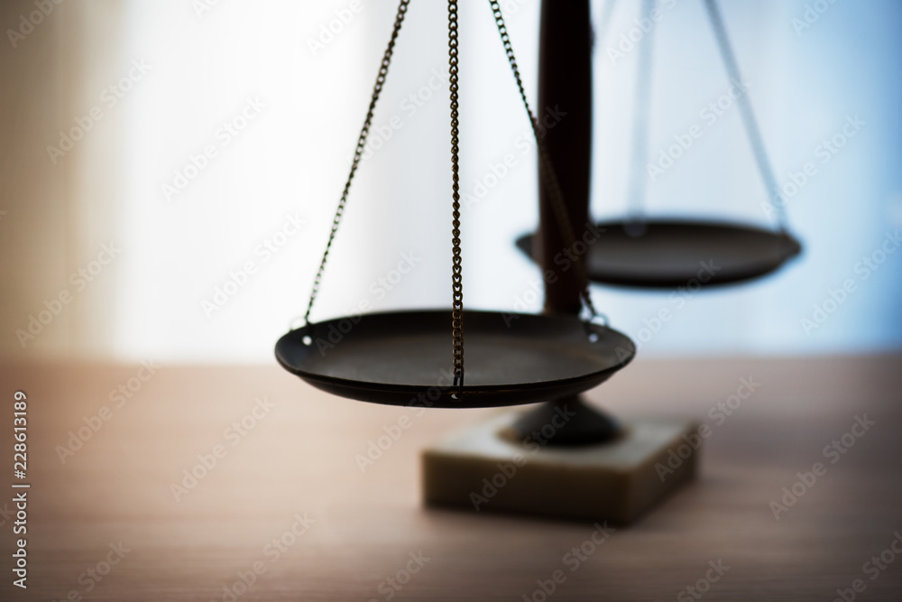 Wall mural old weighing scale still life. shallow depth of field.