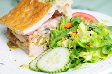 Fresh Deli Pie With Side Salad
