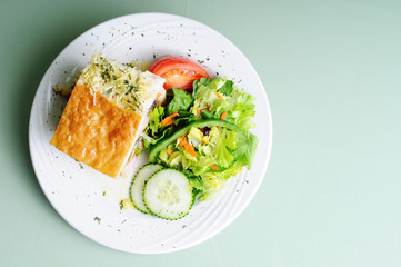 Fresh Deli Pie With Side Salad