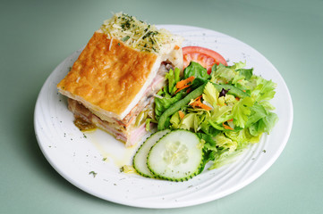 Fresh Deli Pie With Side Salad