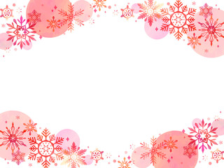 Obraz na płótnie Canvas ピンク色の雪の背景
