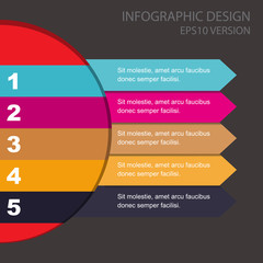Infographic arrow vector fro design