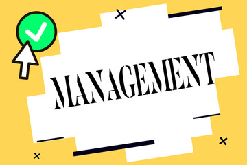 Conceptual hand writing showing Management. Business photo text Process dealing with Controlling things showing Company strategy.