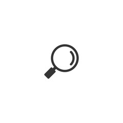 Magnifying glass logo or icon vector design template	